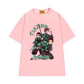 Áo Thun Anime Thanh Gươm Diệt Quỷ Arc Vô Hạn Thành Nhân Vật Tanjiro Kamado Vải Cotton 75 Thoáng Mát