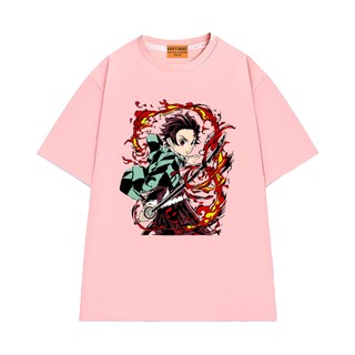 Áo Thun NGỐ TEE Nhân Vật Anime Tanjiro - Demon Slayer Chất Vải Cotton 75 Mềm Mịn Form Rộng