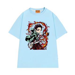 Áo Thun NGỐ TEE Nhân Vật Anime Tanjiro - Demon Slayer Chất Vải Cotton 75 Mềm Mịn Form Rộng