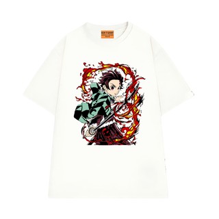 Áo Thun NGỐ TEE Nhân Vật Anime Tanjiro - Demon Slayer Chất Vải Cotton 75 Mềm Mịn Form Rộng