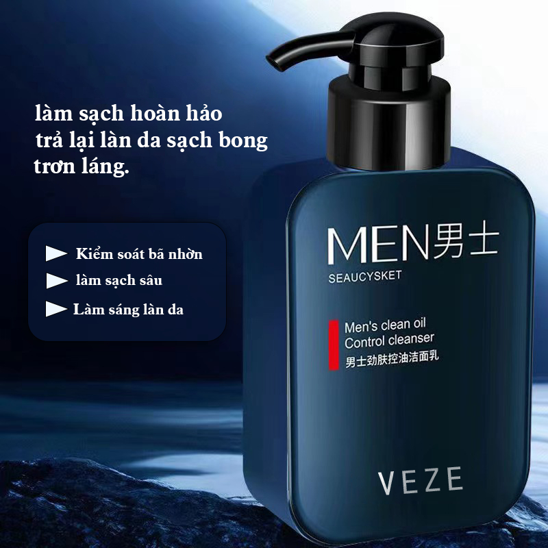 🔥【Mua 1 Tặng 1】Sữa Rửa Mặt Nam Giảm Mụn Kiềm Dầu Tràm Trà Axit Salicylic – Làm sạch sâu  Da Dầu Mụn