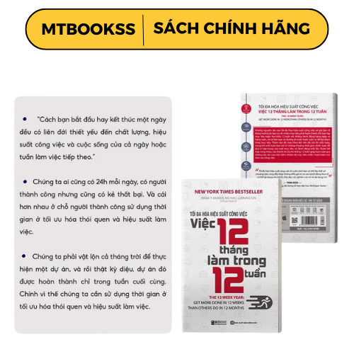 Sách - Combo Đừng Làm Việc Chăm Chỉ + Tối Đa Hóa Hiệu Suất Công Việc Việc 12 Tháng Làm Trong 12 Tuần