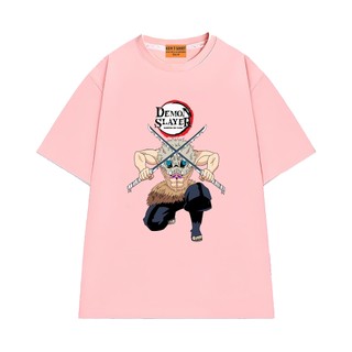 Áo Thun NGỐ TEE Demon Slayer Movie Vô Hạn Thành Nhân Vật Hashibira Inosuke Vải Cotton 75 Mềm Mịn