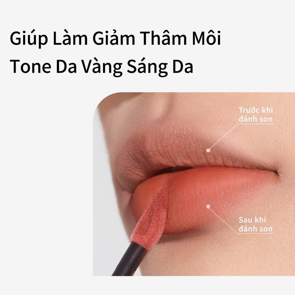 MOOEKISS Son chất bùn chất lì dưỡng ẩm không gây khô môi 3g | NHÍM HOUSE