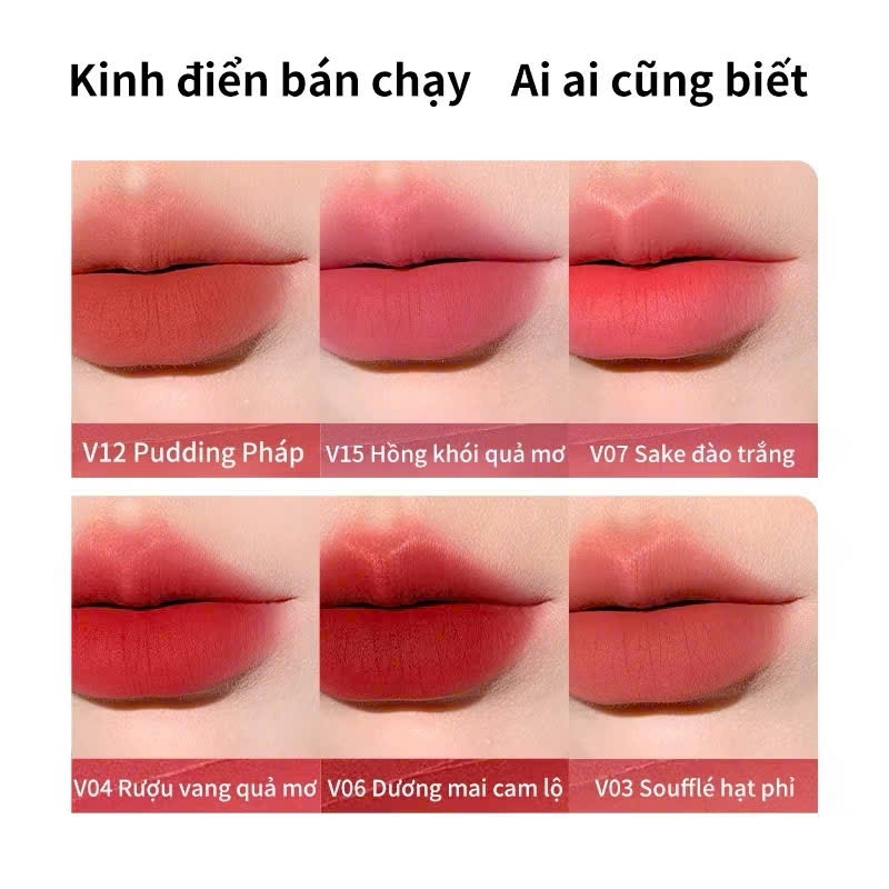 MOOEKISS Son chất bùn chất lì dưỡng ẩm không gây khô môi 3g | NHÍM HOUSE