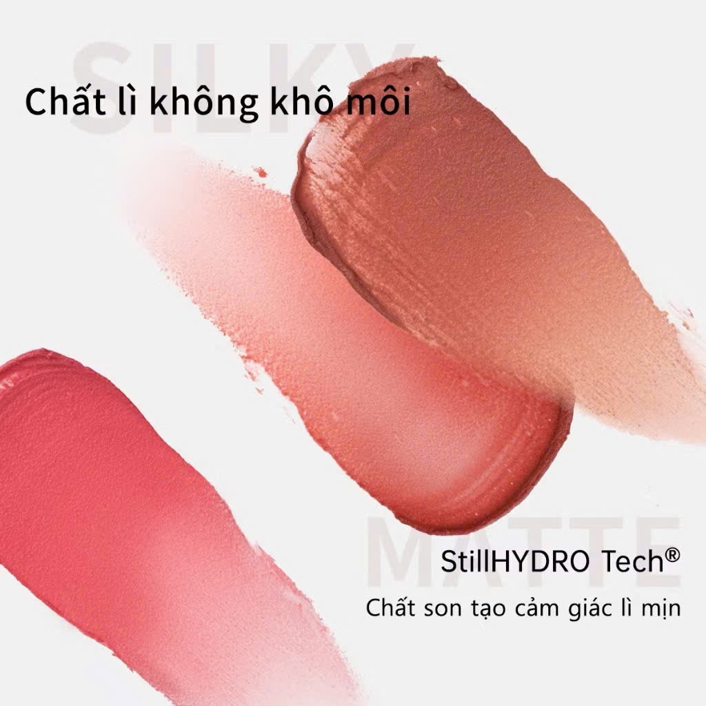 MOOEKISS Son chất bùn chất lì dưỡng ẩm không gây khô môi 3g | NHÍM HOUSE