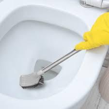 [HOẢ TỐC] Cây Cọ Chà Toilet Đầu Vuông MEGAHOME Cọ Chà Bồn Cầu Chất Liệu Lông Cước, Dầy Dặn, Cán Inox