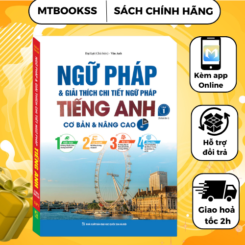 Sách - Ngữ Pháp Và Giải Thích Chi Tiết Ngữ Pháp Tiếng Anh Tập 1(cơ bản và nâng cao 80/20)