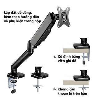 VARB 17''-32'' Giá Treo Màn hình máy tính Xoay 360 độ Tải trọng 9Kg