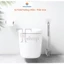 Cây Cọ Toilet 2 Đầu Vuông Inox MEGAHOME Cọ Chà Bồn Cầu Chất Liệu Lông Cước, Dày Dặn