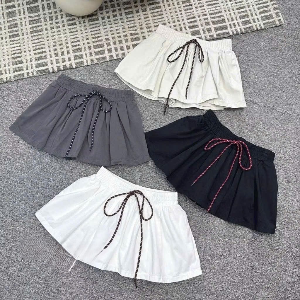 Chân váy cạp chun dáng bồng có lót quần, thô mềm dày dặn(dáng ngắn) LABEL V22