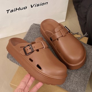 Dép sục nữ đế cao 4cm basic kiểu sandal quai hậu có thể tháo rời năng động SR Mita CS-129
