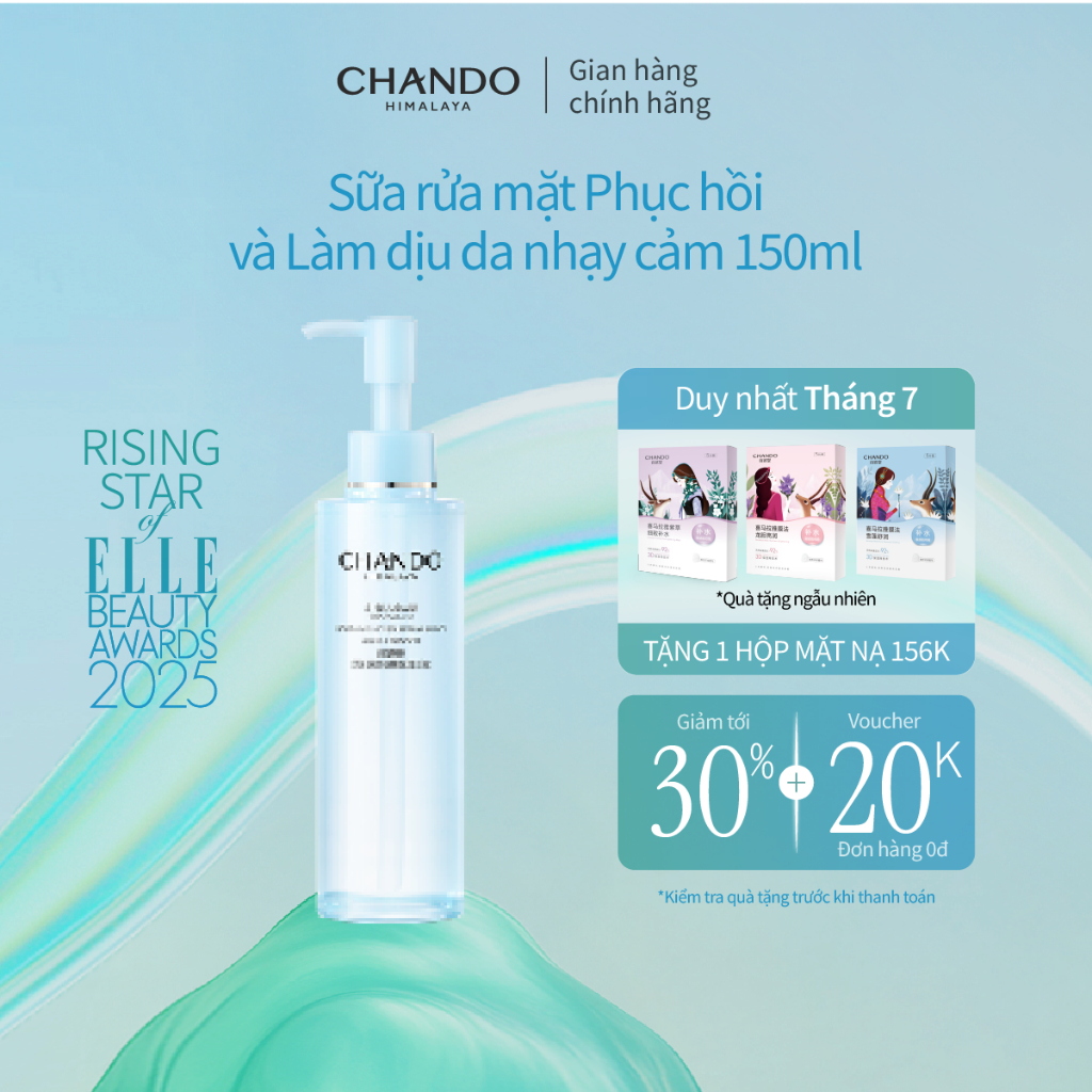 Sữa Rửa Mặt Dịu Nhẹ Cho Da Nhạy Cảm CHANDO Himalaya 150ml Chứa ...