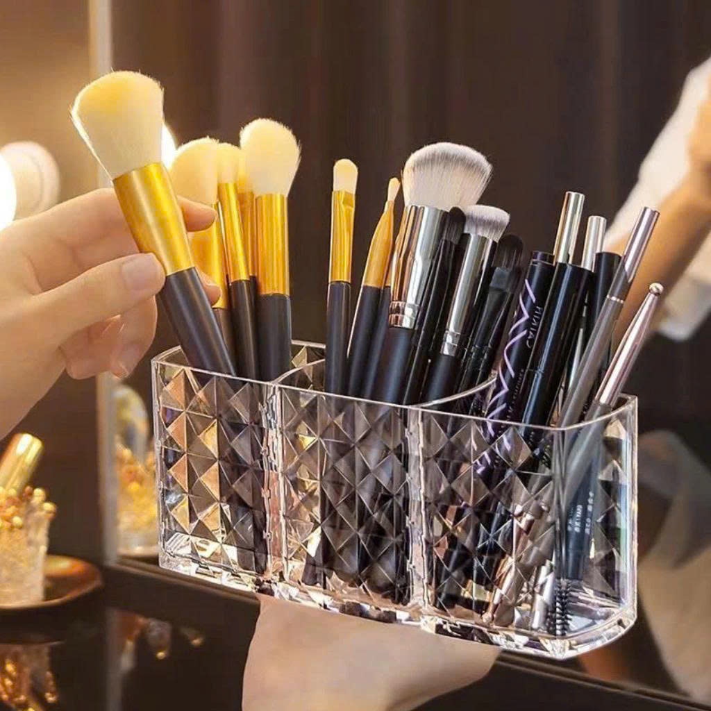 Khay Đựng Mỹ Phẩm Để Bàn Mini, Kệ Đựng Mỹ Phẩm Trong Suốt Đựng Son Dụng Cụ Makeup Gọn Gàng