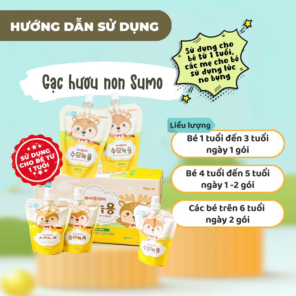 10 GÓI - 20 GÓI - 30 GÓI - 1 THÙNG Nước Gạc Hươu Non HÀN QUỐC HUONS