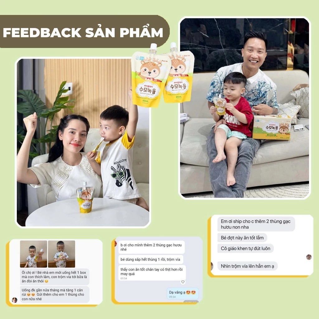 10 GÓI - 20 GÓI - 30 GÓI - 1 THÙNG Nước Gạc Hươu Non HÀN QUỐC HUONS