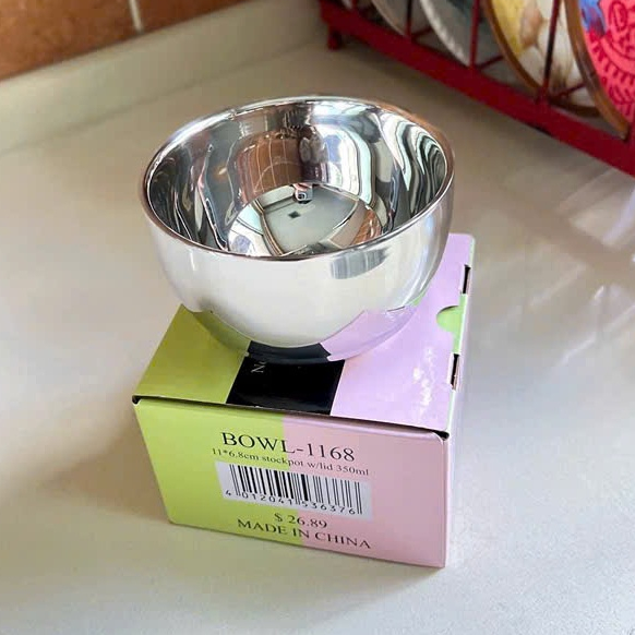 Chén Bát Cơm Cách Nhiệt Julia Child Chính Hãng, Chén Bát Cơm Inox Cao Cấp Không Gây Bỏng LK94