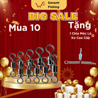 [ Mua 10 Tặng 1 ] Mà Ní Buộc Trục Câu Đài, Khóa Link Hình Số 8 Đủ Các Size Cao Cấp PK74