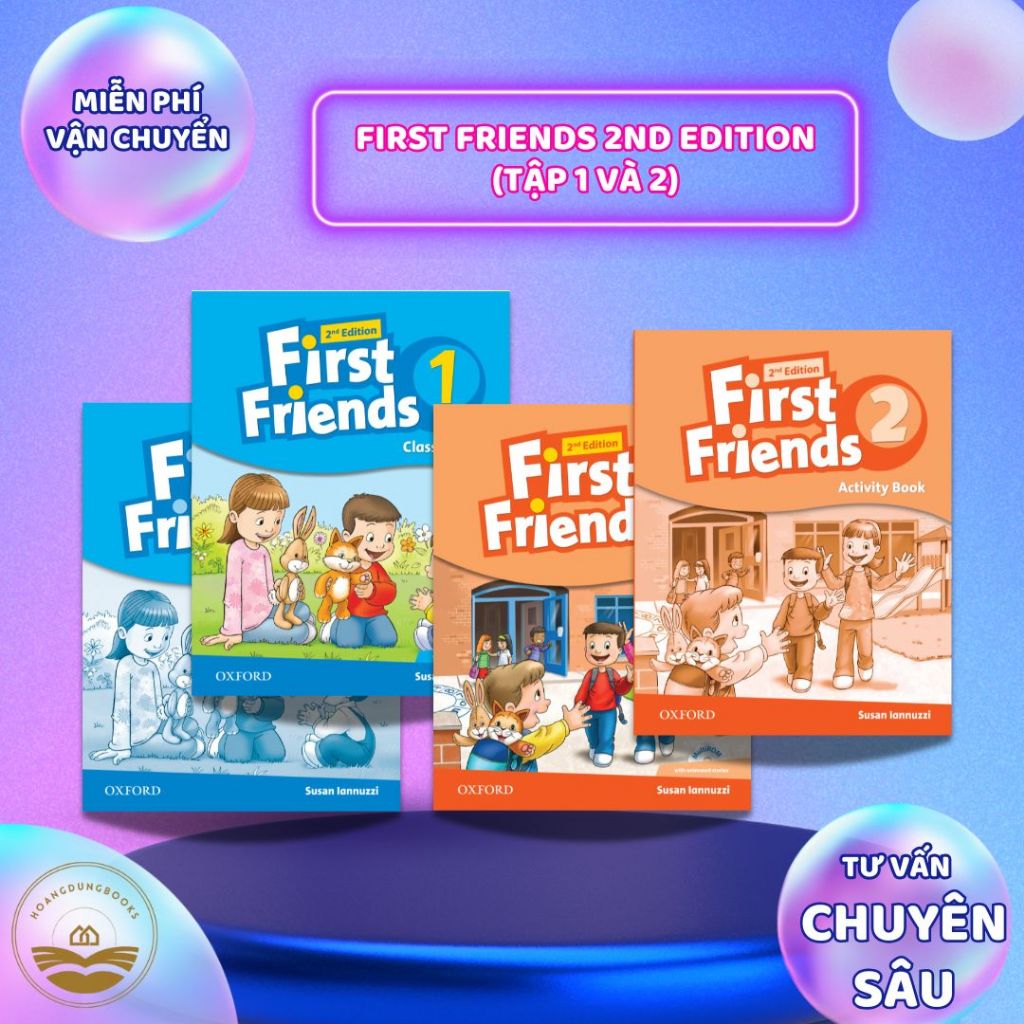 Sách - Giáo trình First Friends 2nd edition level 1, 2 - bộ gồm 2 quyển ...
