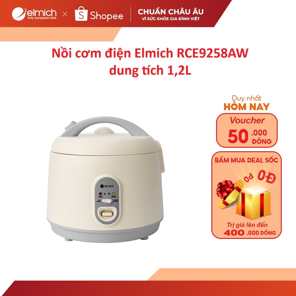 Nồi cơm điện Elmich RCE9258 dung tích 1,2L