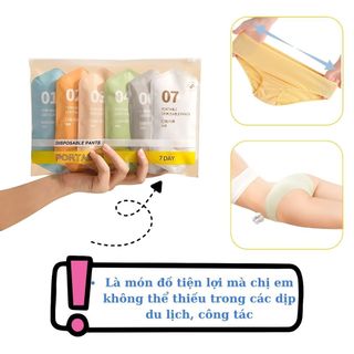 COMBO 15 Quần lót dùng1 lần triệt khuẩn thuận tiện cho đi xa du lịch cho mẹ bầu tiện lợi DEVARI L594