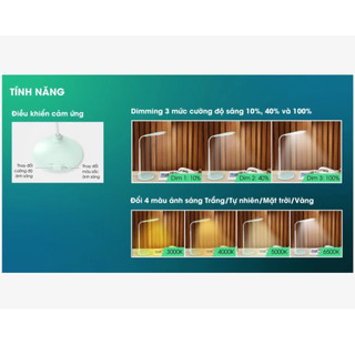 Đèn Học Chống Cận Rạng Đông RD-RL, Đèn Cảm Ứng Để Bàn, Đọc Sách, Làm Việc, BH 2 Năm