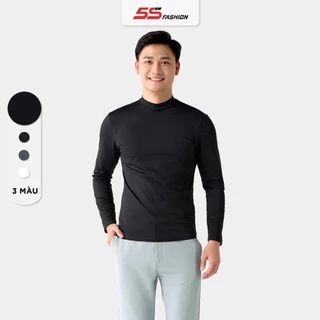 [BÁN CHẠY] Áo Giữ Nhiệt Nam HEAT-TECH 5S FASHION Cổ 3 Phân, Mềm Nhẹ, Giữ Ấm, Trơn Basic (AGN24001)
