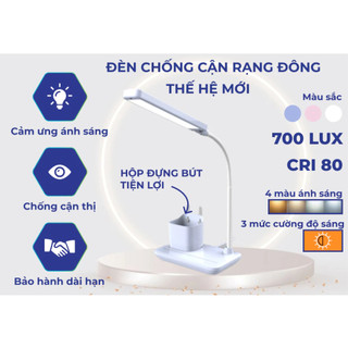 Đèn Học Chống Cận Rạng Đông RD-RL, Đèn Cảm Ứng Để Bàn, Đọc Sách, Làm Việc, BH 2 Năm