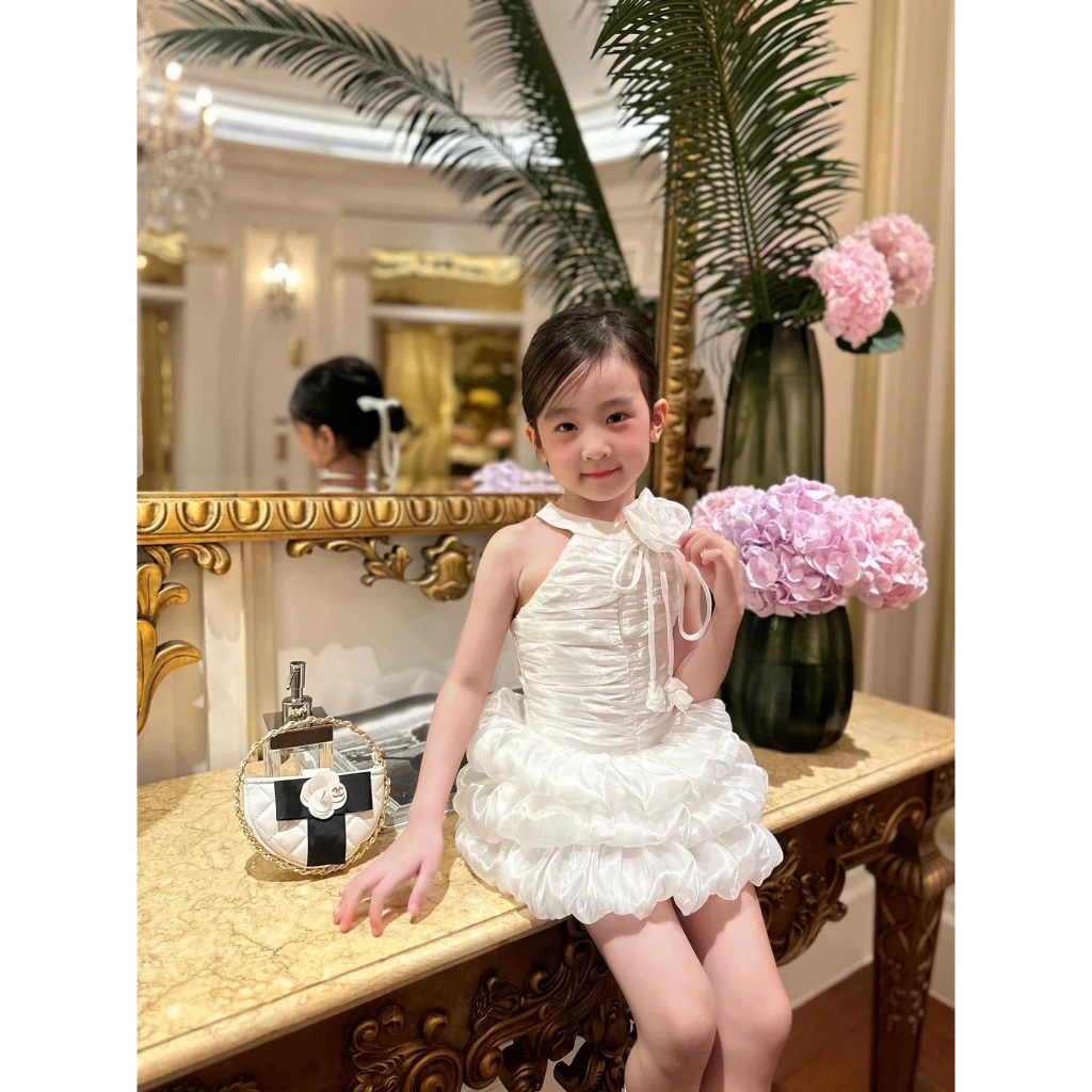 Đầm yếm công chúa bé gái size đại – đầm đi tiệc, sinh nhật thiết kế xinh xắn, chất liệu cao cấp mềm mại