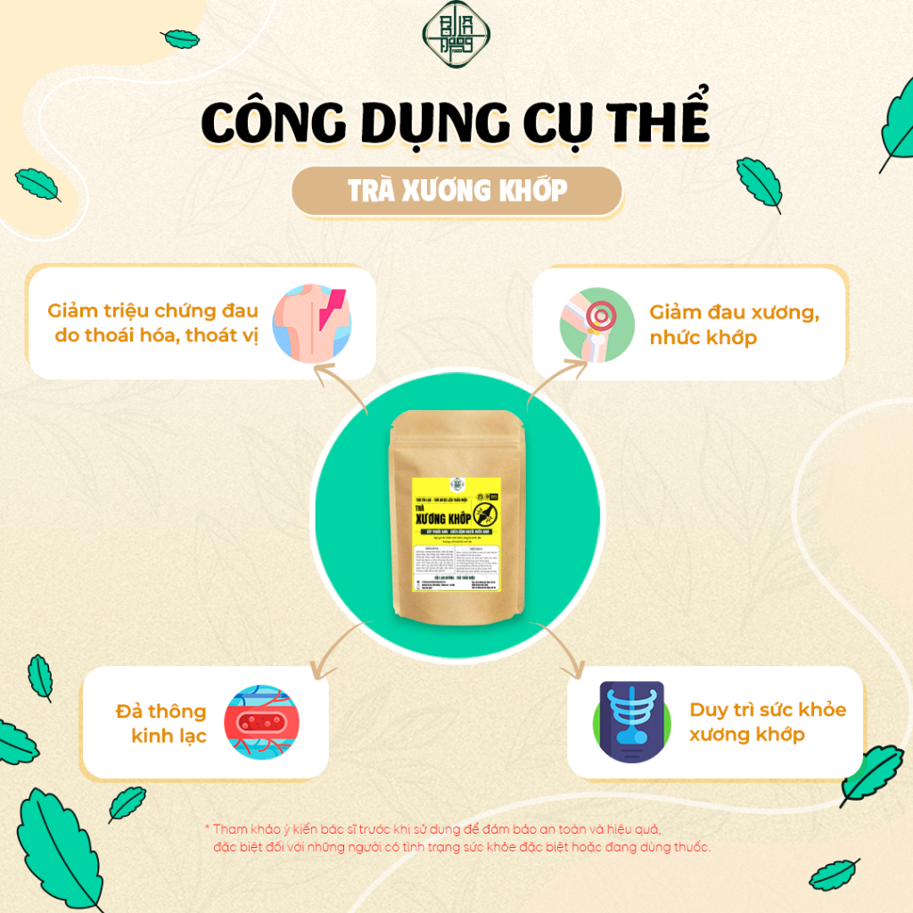 Trà Xương Khớp - Bội Lan Đường - Túi 50 lọc
