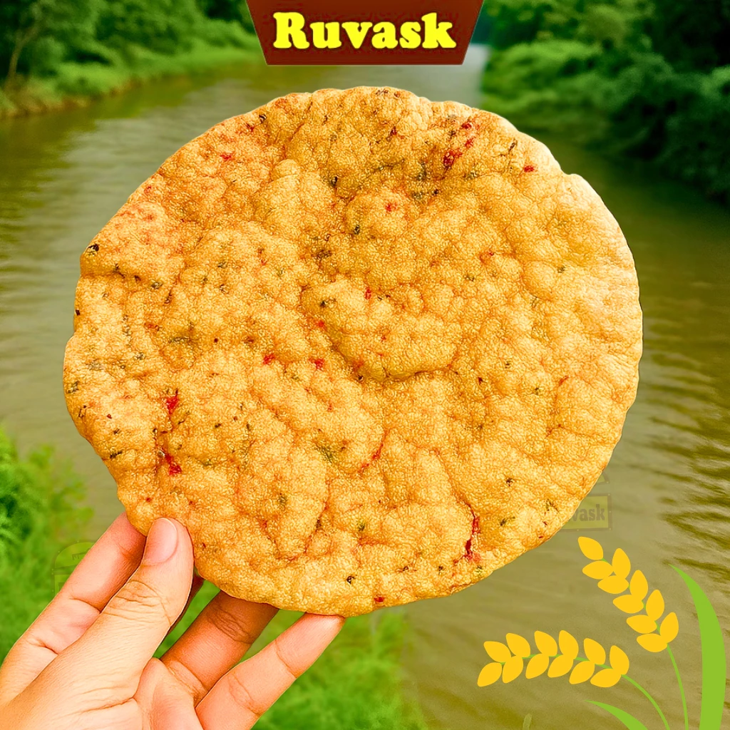 [5 CÁI] Bánh Đa Mè Dừa Nướng Muối Ớt Thơm Béo - Bánh Tráng / Bánh Đa Nướng Muối Ớt Bến Tre - Bánh Tr