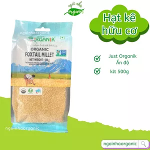 Hạt kê hữu cơ đã bóc vỏ 500g Just Organik - Organic Foxtail Millet