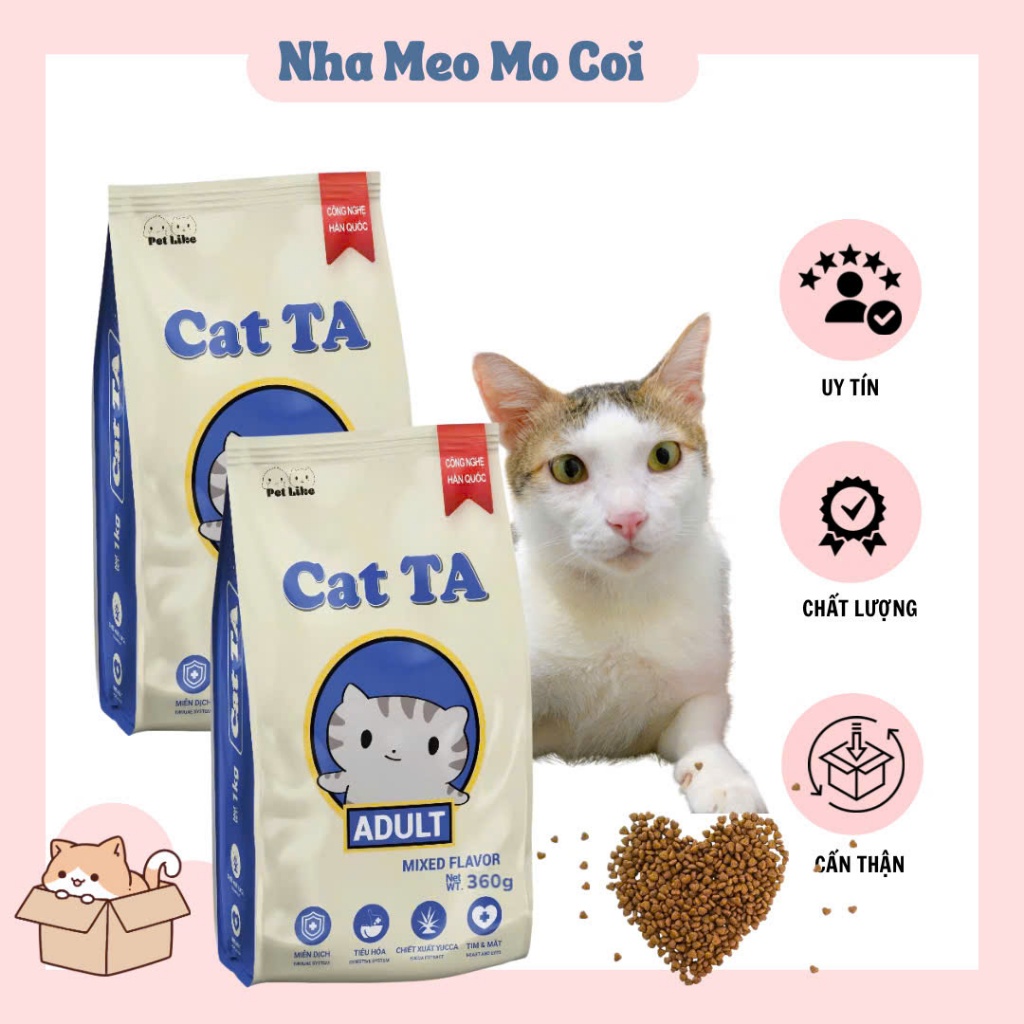 Thức ăn hạt dành cho mèo CAT TA - Túi Seal | Shopee Việt Nam
