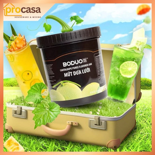 1.3kg - Sốt Boduo Dưa Lưới -  Mứt Pha Trà Trái Cây, Soda, Topping Bánh - nguyên liệu pha chế