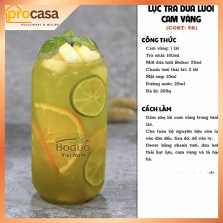 1.3kg - Sốt Boduo Dưa Lưới -  Mứt Pha Trà Trái Cây, Soda, Topping Bánh - nguyên liệu pha chế