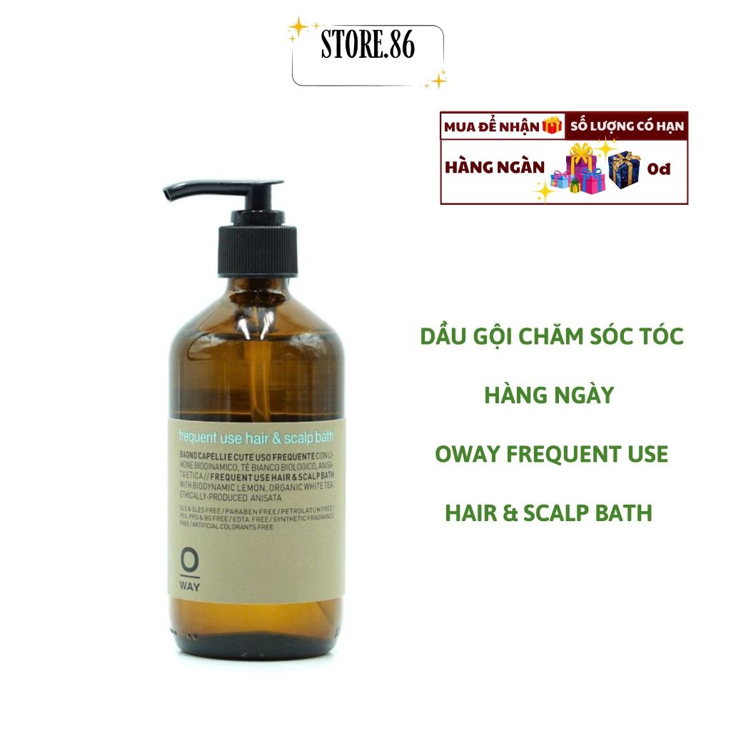 Cặp gội xả OWAY ROLLAND OWAY FREQUENT USE  SIZE 240ml - 950ML chăm sóc tóc hằng ngày