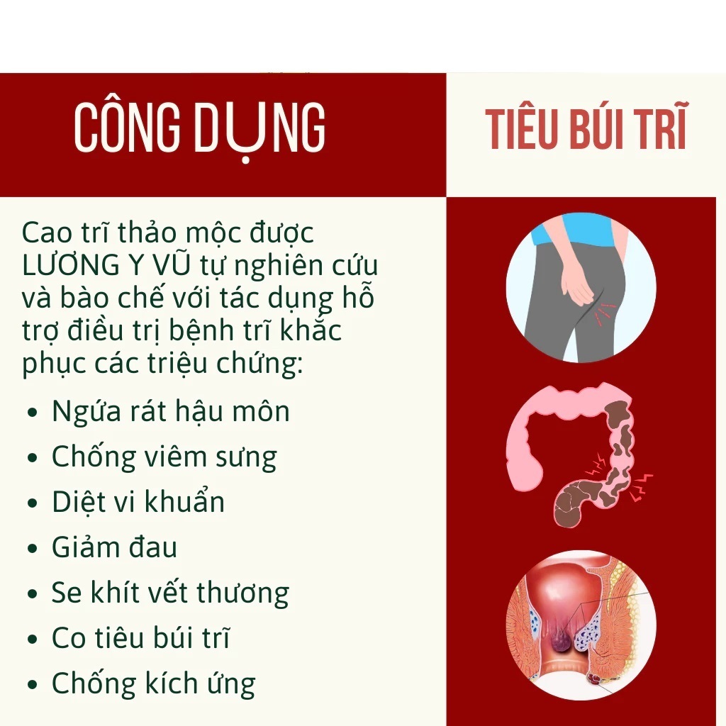 [Có Che Tên] Kem Bôi Trĩ - Bội Lan Đường - Trĩ, Táo Bón, ngứa rát, Giúp Co Nhanh Búi Trĩ - Hũ 20g