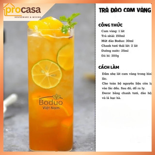 1.3kg - Sốt Mật Ong Đào Boduo - Mứt Đào Pha Chế Trà Sữa, t, Sữa Chua, Đồ Uống - Nguyên Liệu pha chế chính hãng