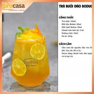 1.3kg - Sốt Mật Ong Đào Boduo - Mứt Đào Pha Chế Trà Sữa, t, Sữa Chua, Đồ Uống - Nguyên Liệu pha chế chính hãng