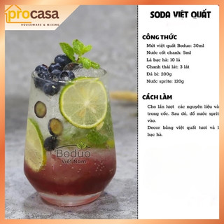 1.3kg - Sốt Boduo Việt Quất - Mứt Trái Cây Pha Chế Trà Sữa, Đá Xay, Soda - Nguyên liệu pha chế chính hãng