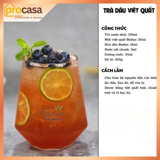1.3kg - Sốt Boduo Việt Quất - Mứt Trái Cây Pha Chế Trà Sữa, Đá Xay, Soda - Nguyên liệu pha chế chính hãng