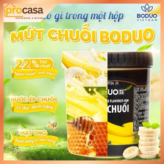 1.3kg - Sốt Chuối Boduo - Pha Trà Trái Cây, Sữa Chua, Thạch Chuối -  Mứt nguyên liệu pha chế Chính hãng