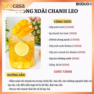 1.3kg - Sốt Chuối Boduo - Pha Trà Trái Cây, Sữa Chua, Thạch Chuối -  Mứt nguyên liệu pha chế Chính hãng