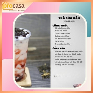1.3kg - Sốt Dâu Tây Boduo - Dâu Thật Gần 20% – Pha Chế Trà – Đá Xay – Yogurt - Mứt Nguyên Liệu Pha chế Chính hãng