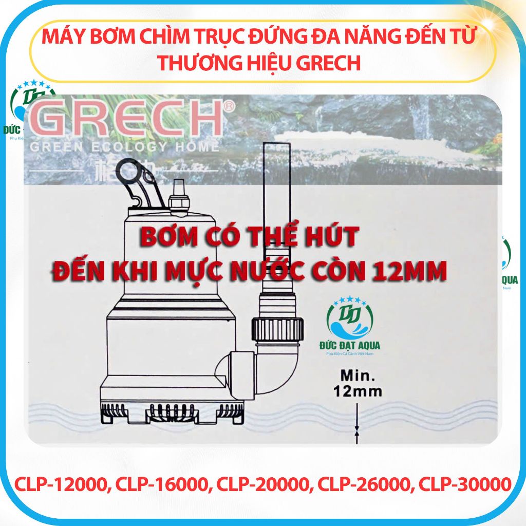 Máy bơm trục đứng đa năng cho hồ cá koi GRECH, CLP-12000, CLP-16000, CLP-20000, CLP-26000, CLP-30000 2