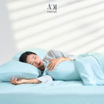 Ga Giường lụa Tencel 50s AOICONCEPT màu trơn đủ size bo chun Cao Cấp không xù lông trơn mượt thoáng mát Drap lụa Tencel — ảnh 6