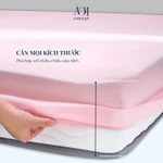 Ga Giường lụa Tencel 50s AOICONCEPT màu trơn đủ size bo chun Cao Cấp không xù lông trơn mượt thoáng mát Drap lụa Tencel — ảnh 2