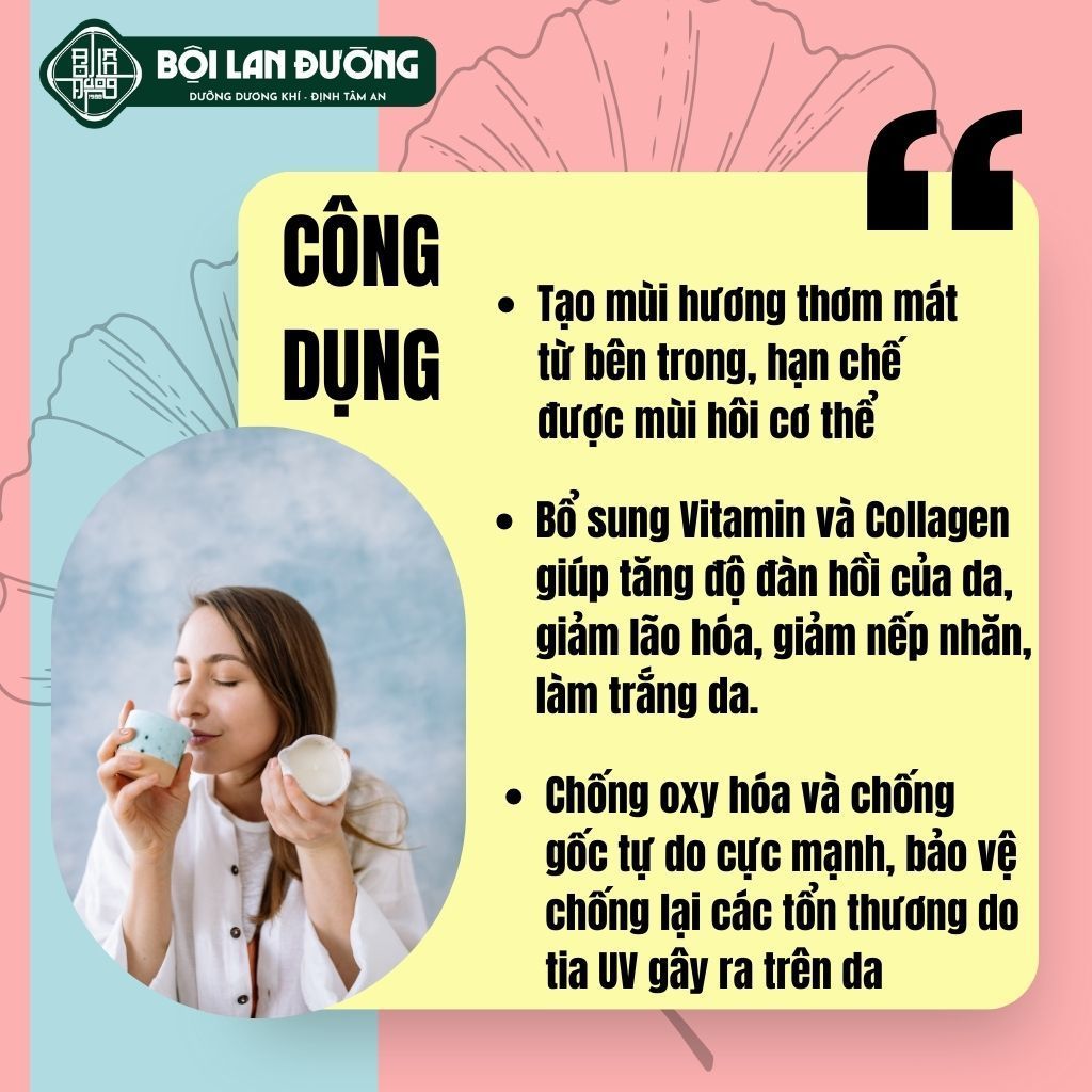 Trà nội tiết thơm cơ thể - Bội Lan Đường - Túi 50 lọc