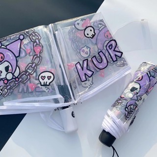 Dù Trong Suốt Gấp Gọn Tự Động Cao Cấp – Ô PVC Hoạt Hình Cute, Nhẹ Bền, Phong Cách Nhật Hàn