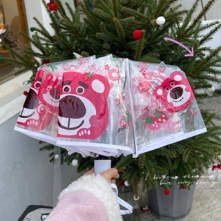 Dù Trong Suốt Gấp Gọn Tự Động Cao Cấp – Ô PVC Hoạt Hình Cute, Nhẹ Bền, Phong Cách Nhật Hàn